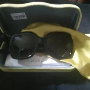 NEW W TAGS GUCCI OVERSIZE FRAMES W SIGNATURE RED & GREEN ARMITURE, CASE, BAG Gucci GG1870O 005 Glasses - US main image 4